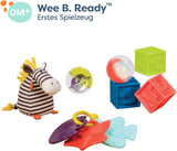 B. toys Set de juguetes para bebés con peluche de cebra, mordedor, bloques de construcción blandos y pelotas - Set de regalo de juguetes de motricidad para recién nacidos a partir de 0 meses Baby Toys Naty Shop