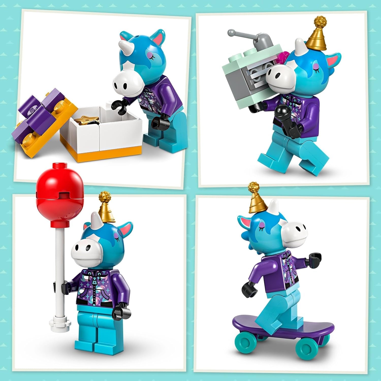 LEGO Animal Crossing Fiesta de cumpleaños de Jimmy Juguete creativo para niños Videojuego Set de animales y caballos Regalo para niñas y niños 6 años 77046 Juegos de construcción Besuche den LEGO-Store