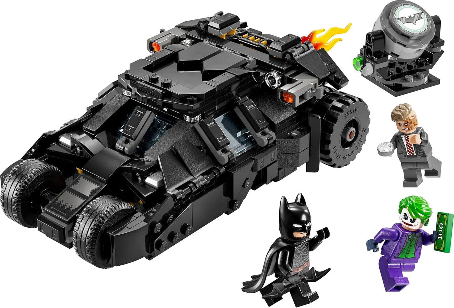 LEGO DC Batman: Batman Vaso Vs. Dos Caras y Joker - Juguete de superhéroe con coche Batimóvil - Set de juego con minifiguras - Regalo para niños y niñas a partir de 8 años 76303 Juegos de construcción Besuche den LEGO-Store