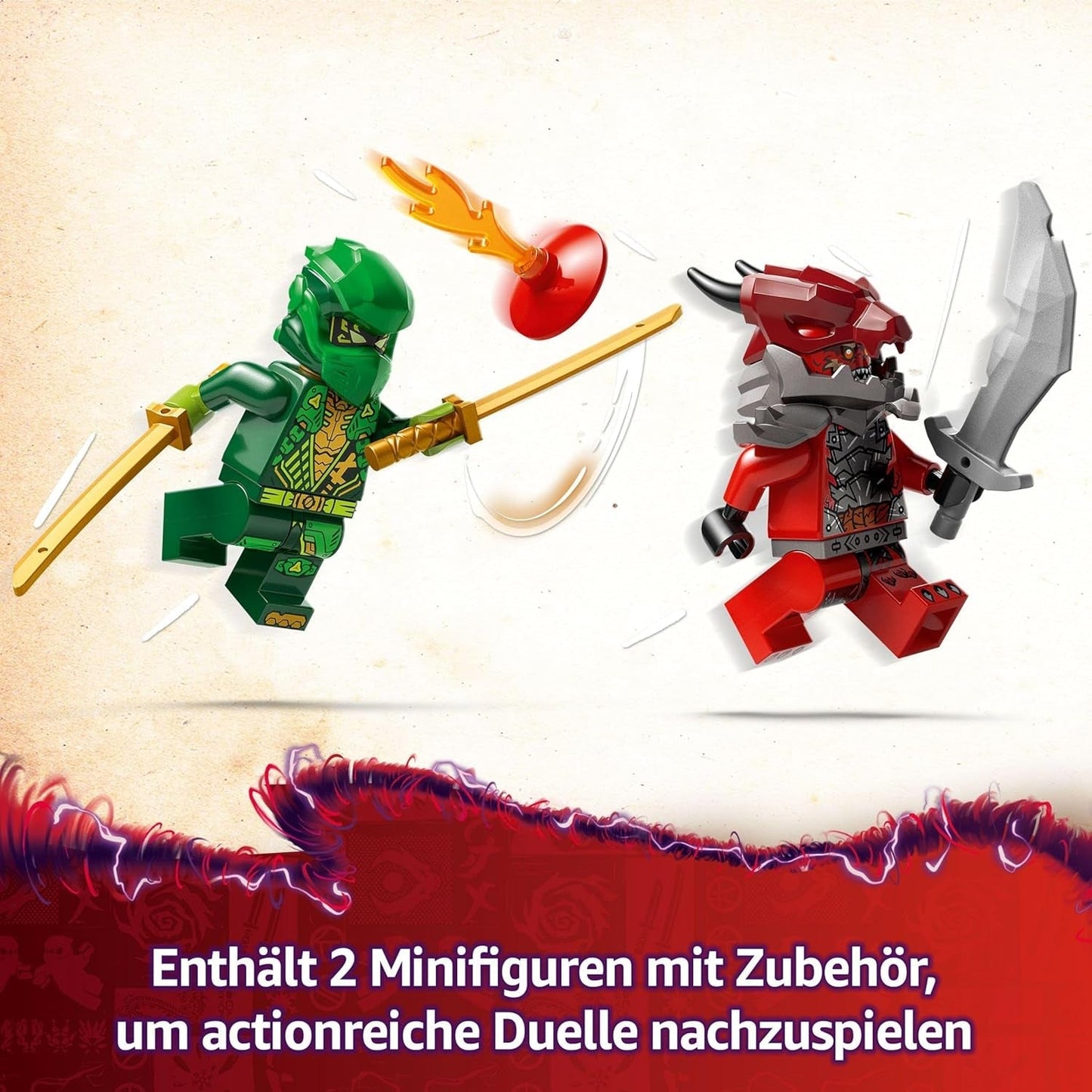 LEGO NINJAGO Lloyd's Action Speedster - Coche de construcción de juguete con 2 minifiguras para juegos de rol, coche de juguete de construcción para niños - Regalo para niños y niñas a partir de 7 años 71828 Juegos de construcción Besuche den LEGO-Store