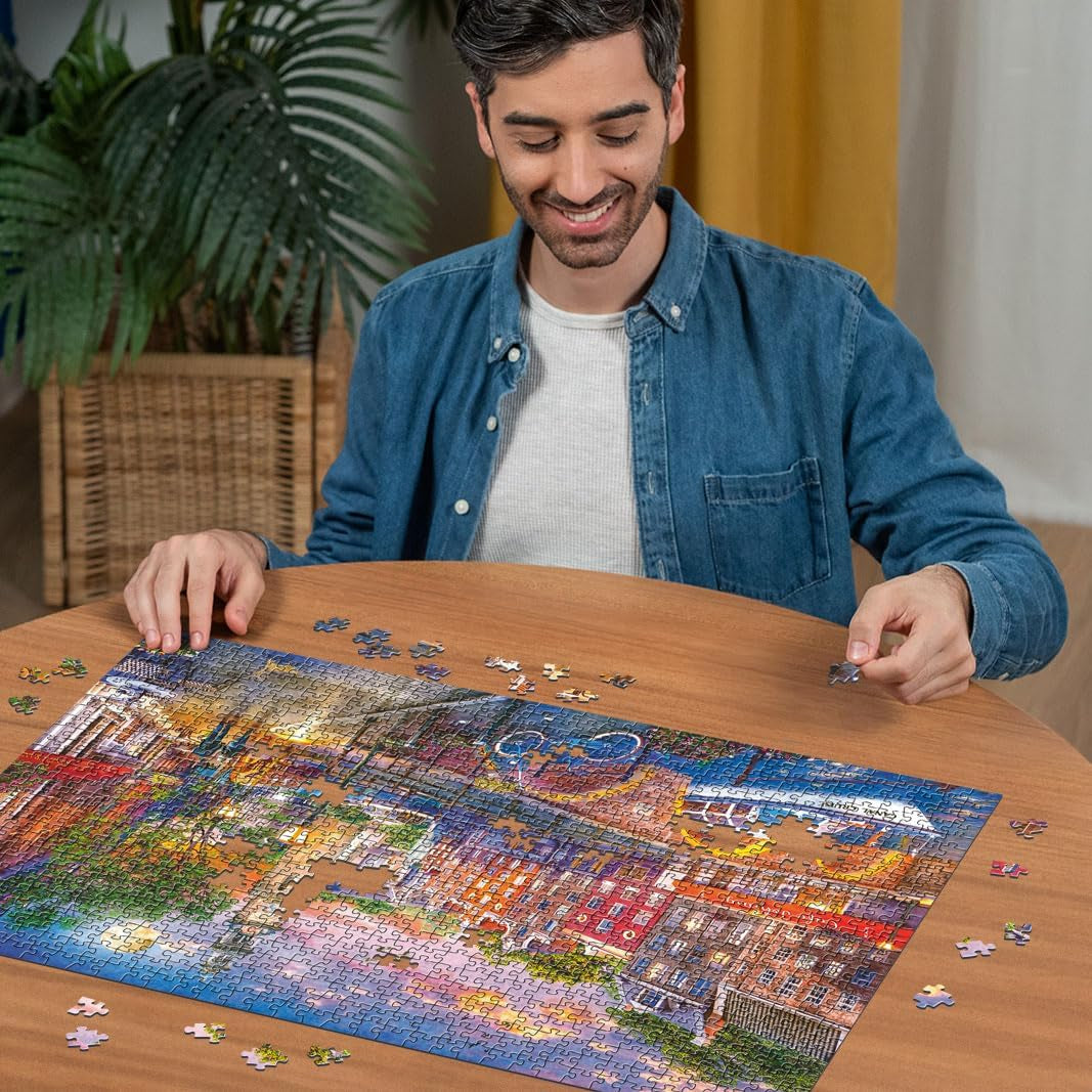 Ravensburger Puzzle 12000884 Sunset Amsterdam - Puzzle de 1000 piezas para adultos a partir de 14 años Puzzle Naty Shop