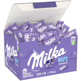 Milka Naps Alpine Milk – Mini cuadrados de chocolate elaborados con delicado chocolate con leche alpino – 1 x 1,7 kg
