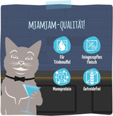 MjAMjAM - Deliciosa bebida para gatos - Cócteles - Filetes de salmón desmenuzado, paquete de 20 (20x40), sin cereales