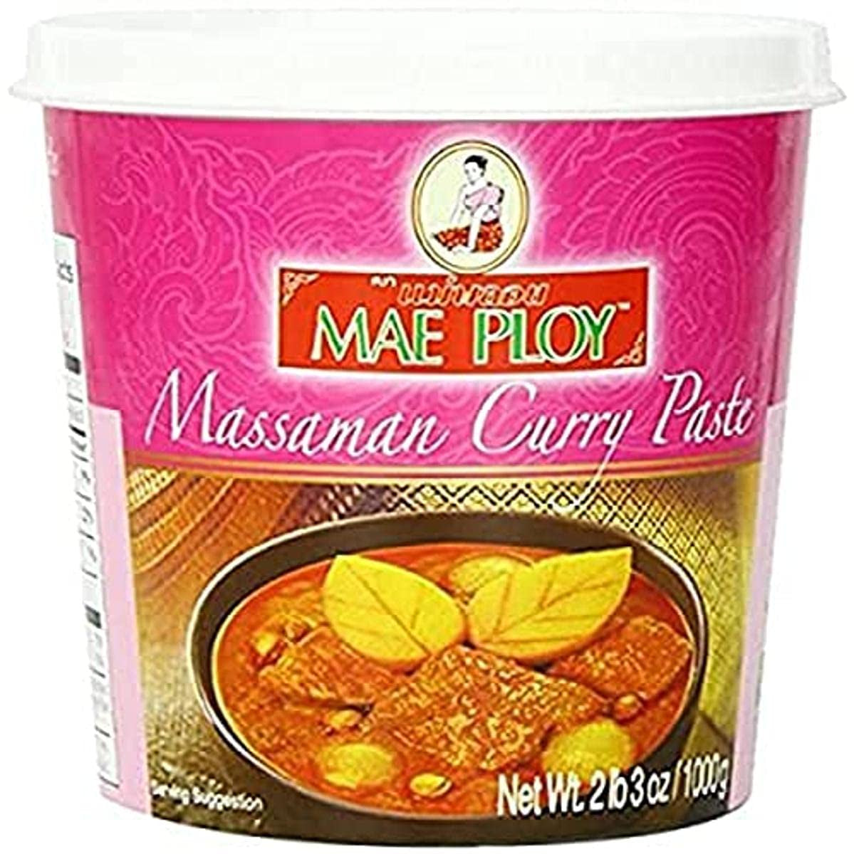 Pasta de curry amarillo, auténtico curry tailandés, cocina tailandesa, 1000 g