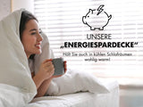Manta ahorradora de energía Traumnacht - Manta de invierno extra cálida con un peso de relleno de 1.685 g, 100% microfibra, lavable a 60 grados, 135X200 cm, certificado Oeko-Tex, producida según el estándar de calidad alemán Colchas y edredones Naty Shop
