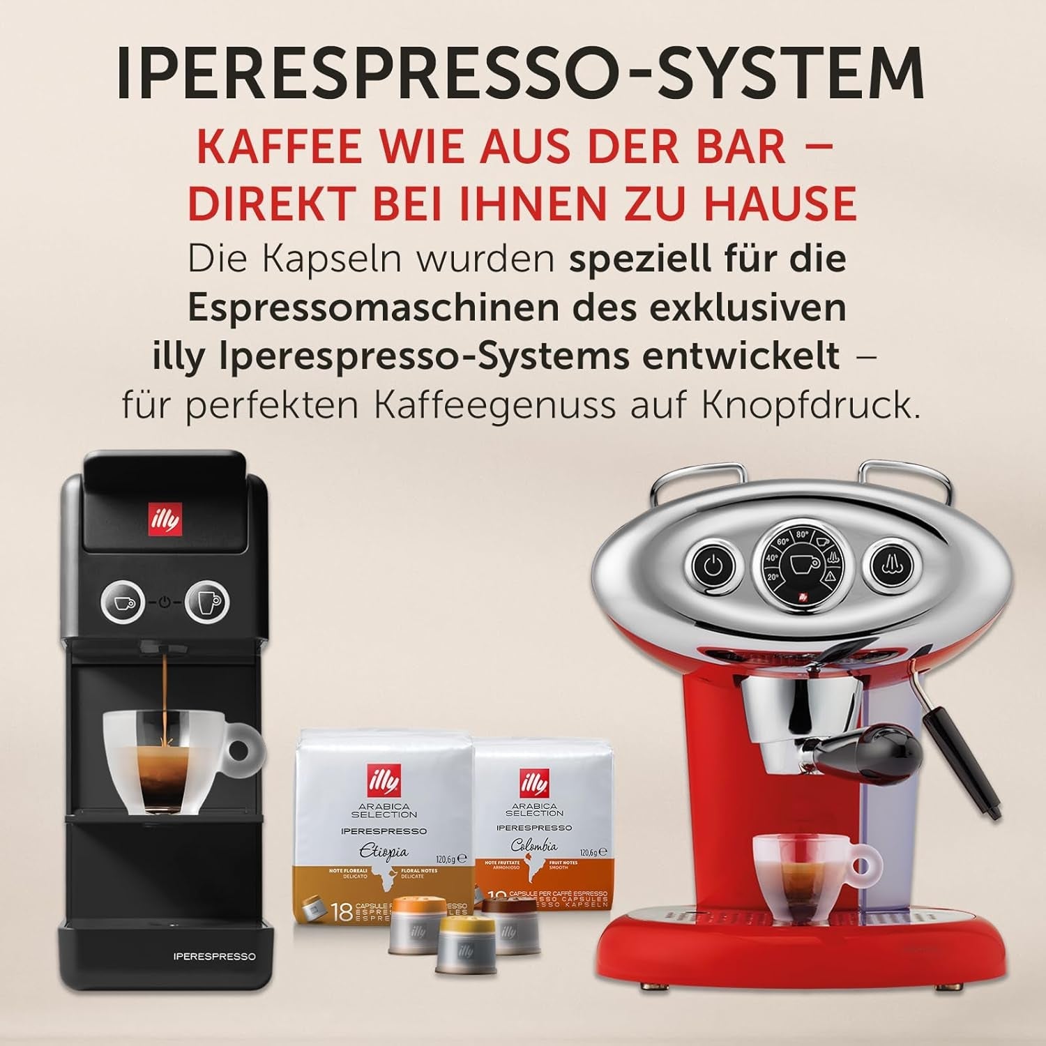 illy, Iperespresso Arábica Selection Kolombien, 100% Arábica con Fruchtigen Noten von Zitrusfrüchten und Roten Früchten, Gesmack mit Tarter Säure, 6 Packungen à 18 Kapseln (Insgesamt 108 Kapseln)