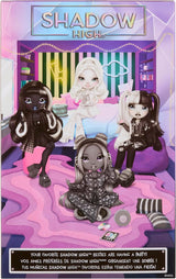 Muñeca Rainbow High Shadow High Girl's Night - Natasha Zima - Muñeca de moda de 28 cm en tonos grises, pelo blanco y traje plateado con accesorios y peine - Para coleccionistas y niños a partir de 6 años