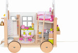 Goki 51477 - Casa Pequeña Hygge de Madera y Textil para Mini Muñecas, Casa de Muñecas Móvil Estilo Escandinavo, 38Cm X 27Cm X 33Cm, Set de 40, Edad 3+ Casas de Muñecas Naty Shop Default Title