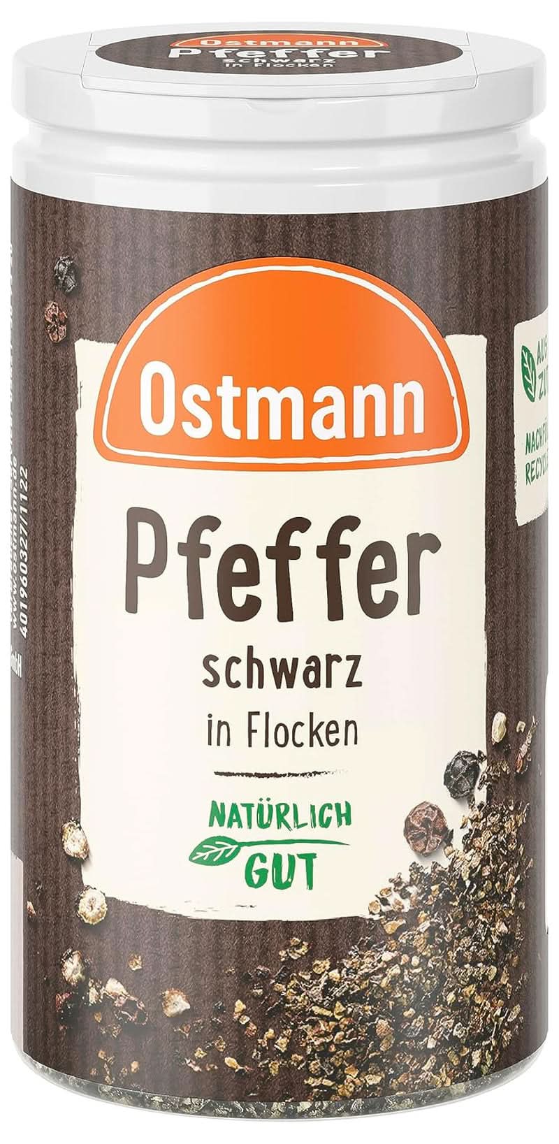 Ostmann - Copos de pimienta negra, 25 gramos Condimente Naty Shop