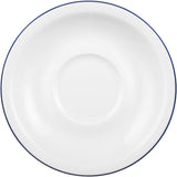 Servicio de café Seltmann Weiden de 18 piezas | Serie compacta, borde azul | El juego incluye 6 platos de desayuno, 6 tazas de café y 6 platillos, azul.
