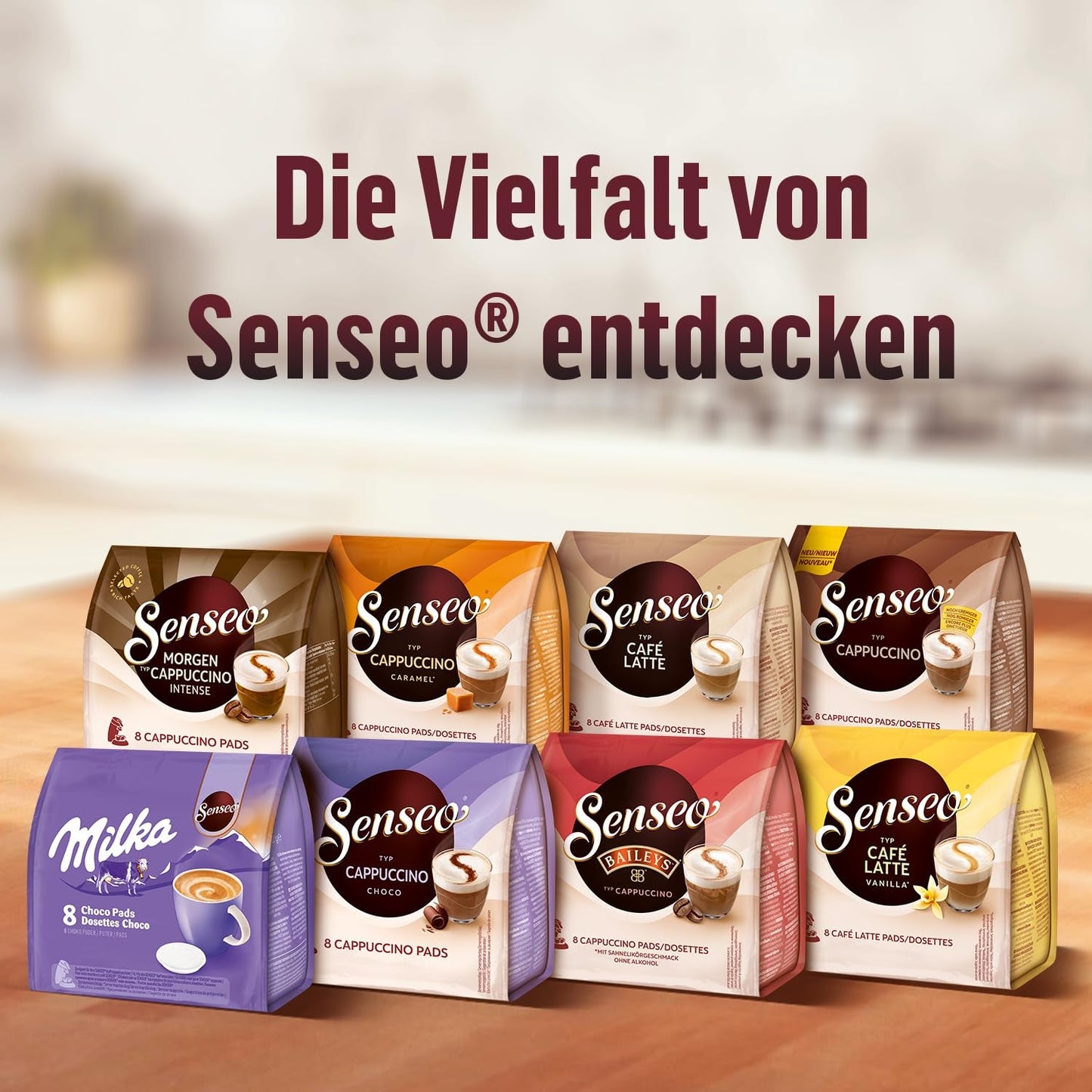 Senseo Pads Cappuccino Caramelo, 5 x 8 Getränke, 40 Kaffeepads