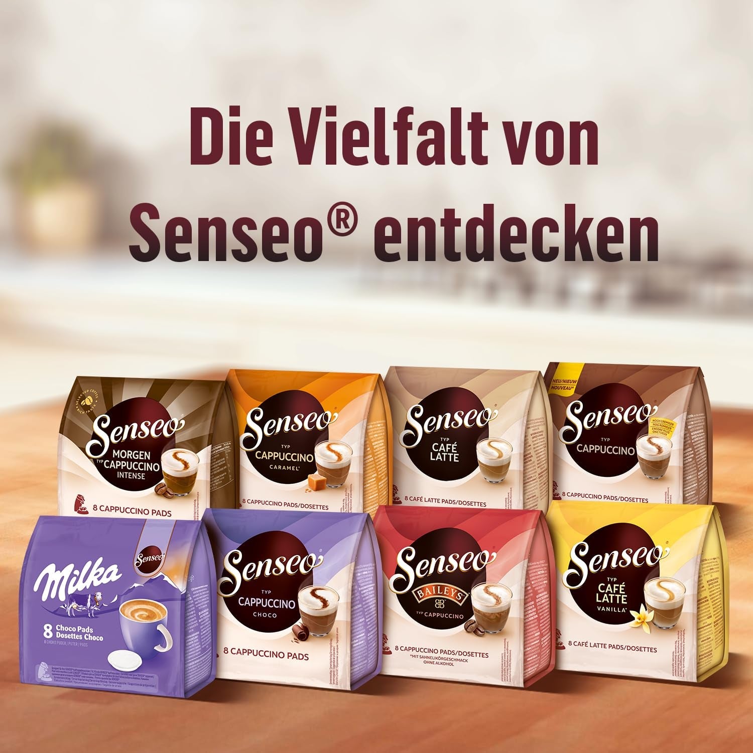 Senseo Pads Café Latte Vainilla, 5 x 8 Getränke, 40 Kaffeepads