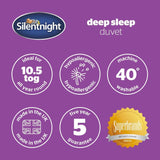 Colcha Silentnight Deep Sleep, blanco, microfibra, blanco, cama individual Edredones y edredones Naty Shop