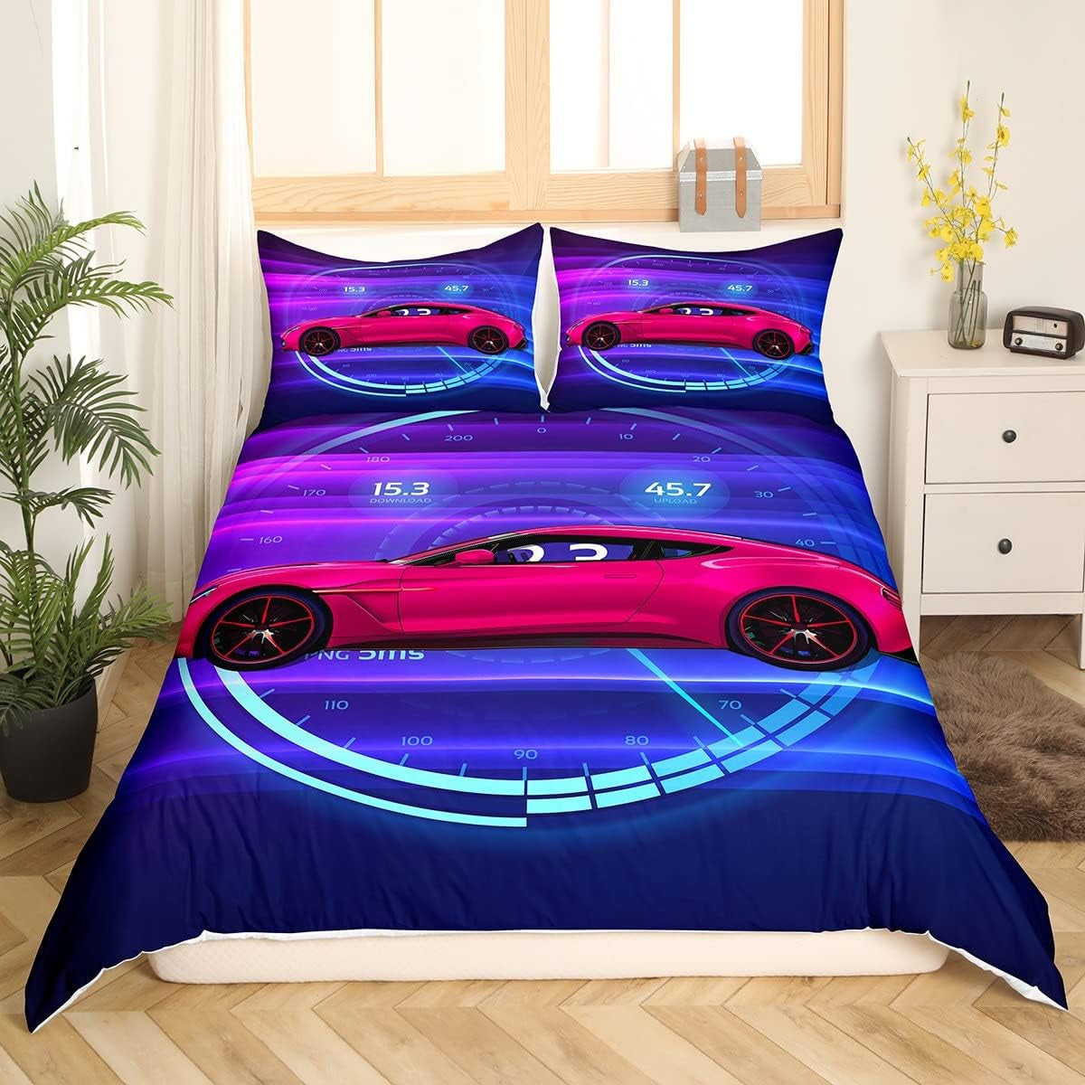 Juego De Cama Jungen Cartoon Car 135X200,Kinder Bau Fahrzeuge Tröster Abdeckung Für Kind Kleinkind Teens,Dinosaurier Bettbezug,Traktor Maschinerie Bagger Bettdecke Abdeckung,Lkw Autos Bedtuffen Naty Shop Multi 8 220*240+80*80*2