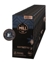 Kaffeekapseln Ristretto, 100 Kapseln für Kapselmaschinen (10x10), 80% aluminio reciclado en Kapselkörper