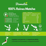 Matcha de grado ceremonial de 50 g de Japón - 100% natural, libre de pesticidas y probado - Molido en piedra - Té japonés Moegi Matcha Premium en polvo