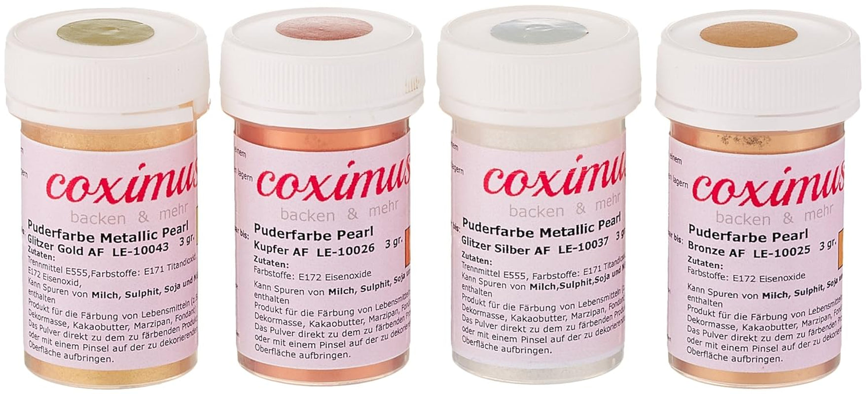 Pintura en polvo bronce cobre plata oro 4 x 3G