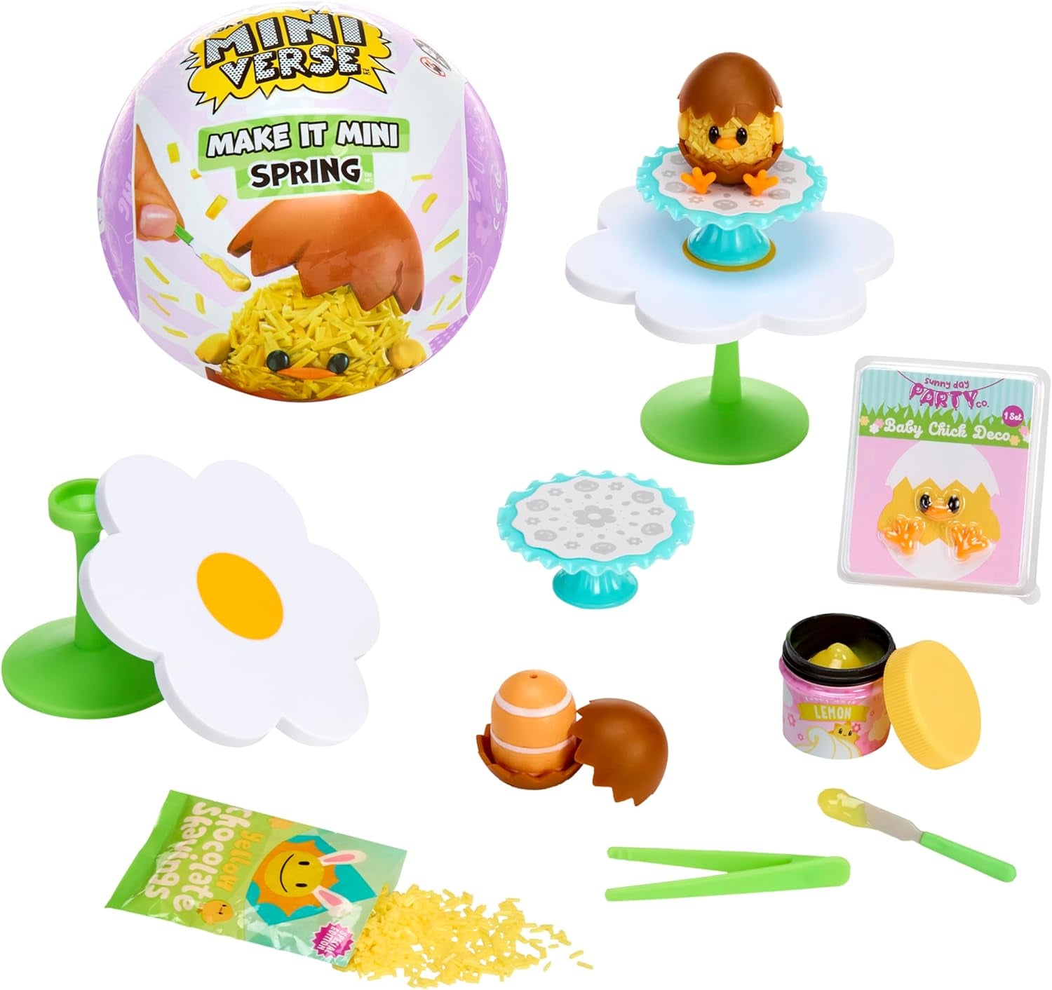 Miniverse Make It Mini Spring Series de MGA - Coleccionables en miniatura de resina de temporada para bricolaje y exhibición con réplica, ingredientes no comestibles - Para coleccionistas y niños de 8 años en adelante