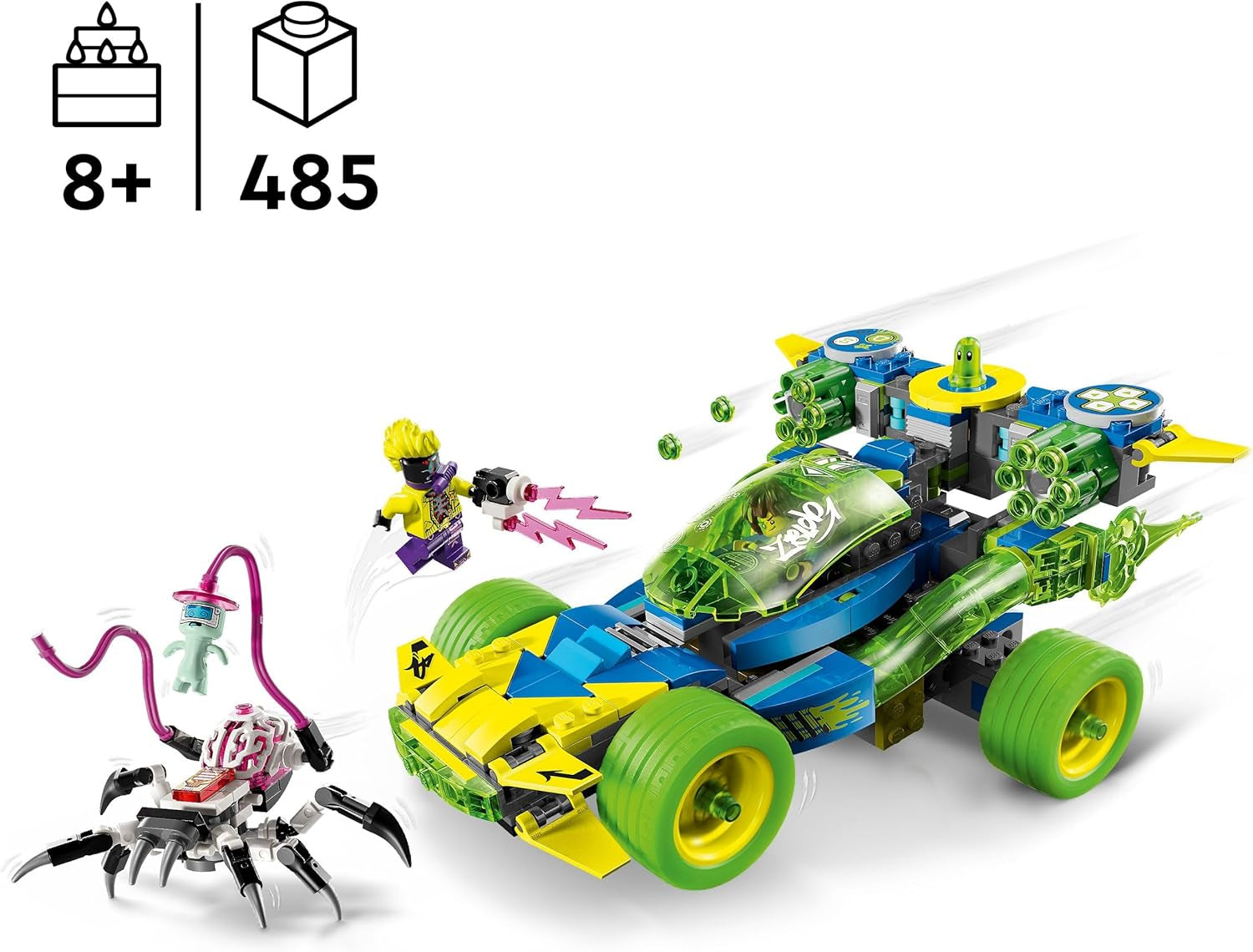 LEGO Dreamzzz Mateo con Z-Blob Action Racer, juego de fantasía 2 en 1 con vehículos, minifiguras y criaturas oníricas para niños a partir de 8 años, regalo para niños y niñas 71491 Juegos de construcción Beuche den LEGO-Store