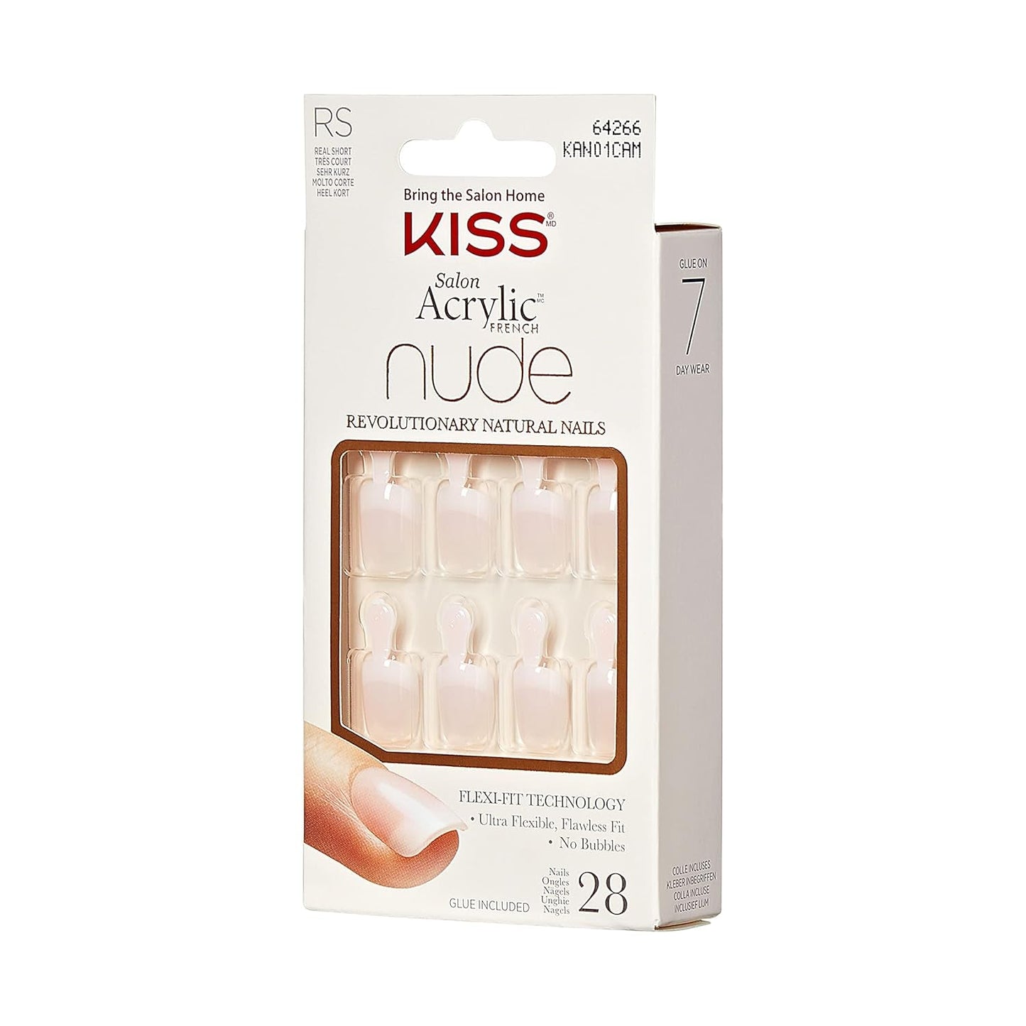Kiss Nude Nails - Uñas increíbles (paquete de 2)
