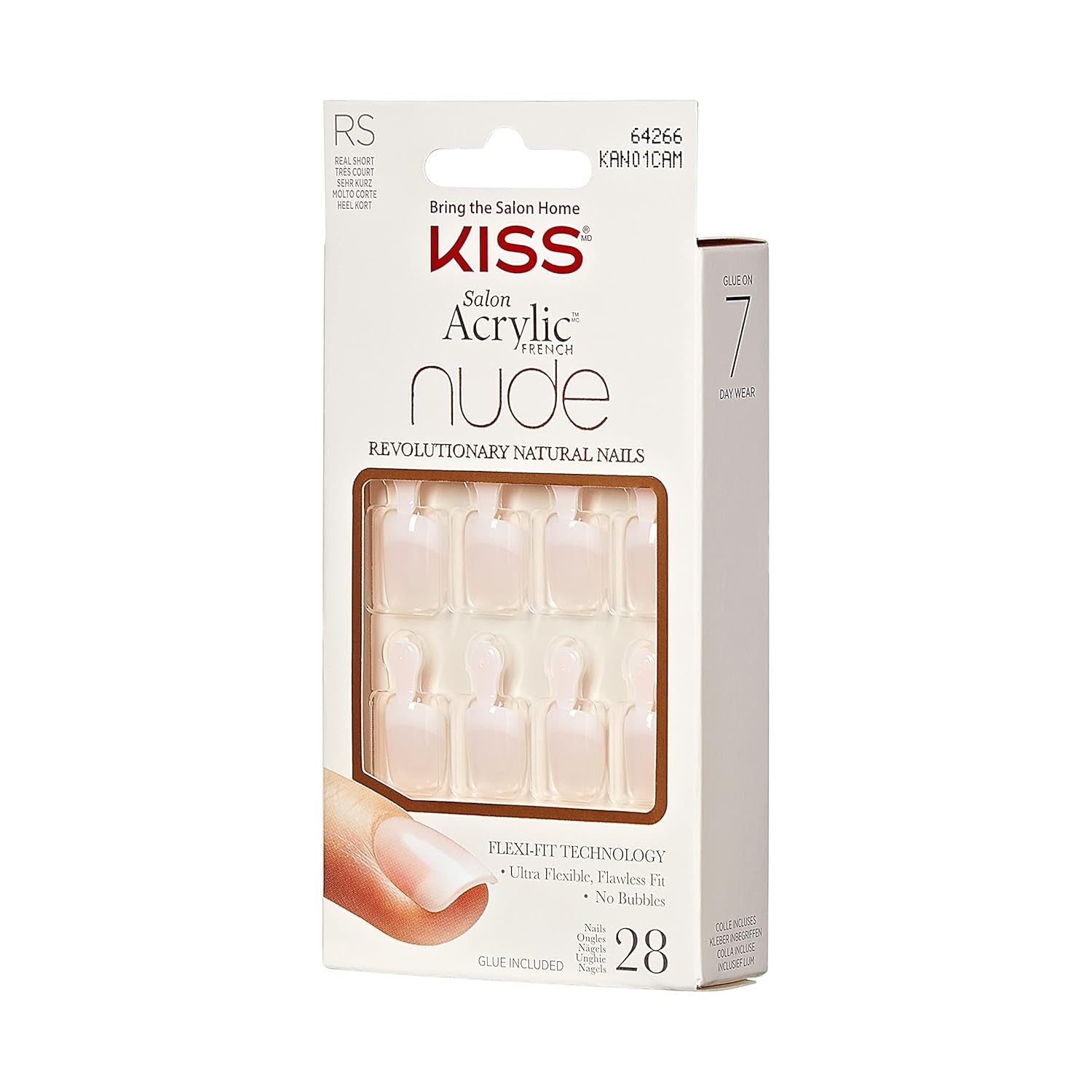 Kiss Nude Nails - Uñas increíbles (paquete de 2)
