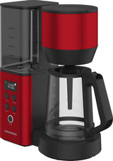 Cafetera espresso digital con filtro GRUNDIG KM8440, roja, 1000 W, 1,25 litros