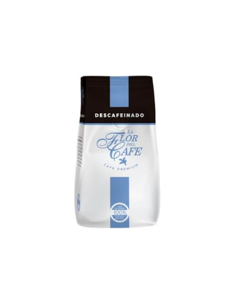 Café descafeinado en grano Flor del Café – 500 g | Ligeramente descafeinado | 100% Arábica | Paquete de 20 sobres