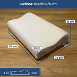 Valentia Medical Almohada de espuma viscoelástica para el cuello Almohada ortopédica para el dolor de cuello Almohada de espuma viscoelástica para el cuello Funda lavable ultra suave Almohadas ortopédicas cervicales Naty Shop