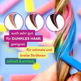 Set de lápices (carritos) para colorear el cabello de 12 colores vibrantes - fácil de usar - lavable - tinte para el cabello temporal - también para colores de cabello oscuros - como regalo Halloween Carnaval Cumpleaños Navidad Tinte para el cabello Naty Shop