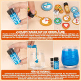 Essbarer Glitzer - 3 Torten Kuchen Deko Essbare, Lebensmittelfarbe Flüssiges metálicos, Purpurina comestible para muffins, cócteles, malvaviscos - 10Ml Naty Shop