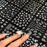 30 Blatt Aurora-Nagelkunst-Aufkleber, Selbstklebende 3D-Blumen-Nagelaufkleber, Aurora-Mond-Stern-Nagelaufkleber para Nagelkunst, Blatt-Herz-Nageldesign para bricolaje-acrílico-decoración