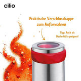 Molinillo de pimiento picante Cilio PICCANTE, Ø 6,5 cm, A: 14,5 cm, con tapa de cierre Molinillos y Rebanadores Naty Shop
