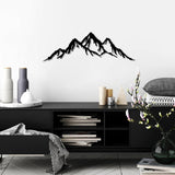 Elegante accesorio decorativo de pared de metal negro, 70 x 22 cm | 100% metal (espesor 1,5 mm) | Fácil montaje en pared | Perfecto para una decoración moderna Estatuillas y esculturas Naty Shop Título predeterminado