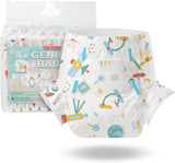 CutiePlusU Pañales para adultos, paquete de 10, pañales desechables para mujeres y hombres, máxima absorbencia durante la noche - I Love Summer (tamaño mediano 71-96 cm)