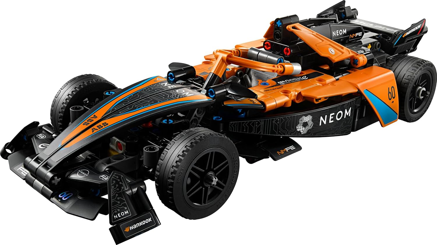 LEGO Technic Coche de carreras NEOM Mclaren Fórmula E, Coche de carreras de juguete para niños y niñas de 9 años, Kit de modelo de coche, Decoración de la habitación de los niños, Idea de regalo de cumpleaños 42169 Juegos de construcción Beuche den LEGO-Store