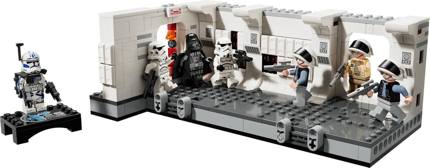 LEGO Star Wars Abordaje Tantive IV, Juguete de construcción de la película Una Nueva Esperanza, Juego de fantasía coleccionable, Idea de regalo para niños y niñas mayores de 8 años y coleccionistas 75387 Juegos de construcción Beuche den LEGO-Store