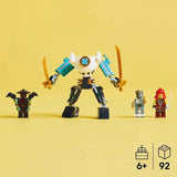 LEGO NINJAGO Robot de acción de Zane - Juguete ninja con 3 minifiguras para juegos de rol - Pequeño set para construir y jugar para niños - Idea de regalo para niños y niñas a partir de 6 años 71827 Juegos de construcción Besuche den LEGO-Store