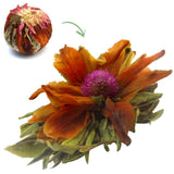 Té de flores "Corona del gusto" 1 pieza 6 g | Té verde - flor de lirio - flor de lichi | Té seleccionado | Flores de té verde | Ideal para los amantes del té