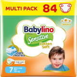 Pañales para bebés sensibles, talla 7, extra grande plus (+15 kg), 14 piezas