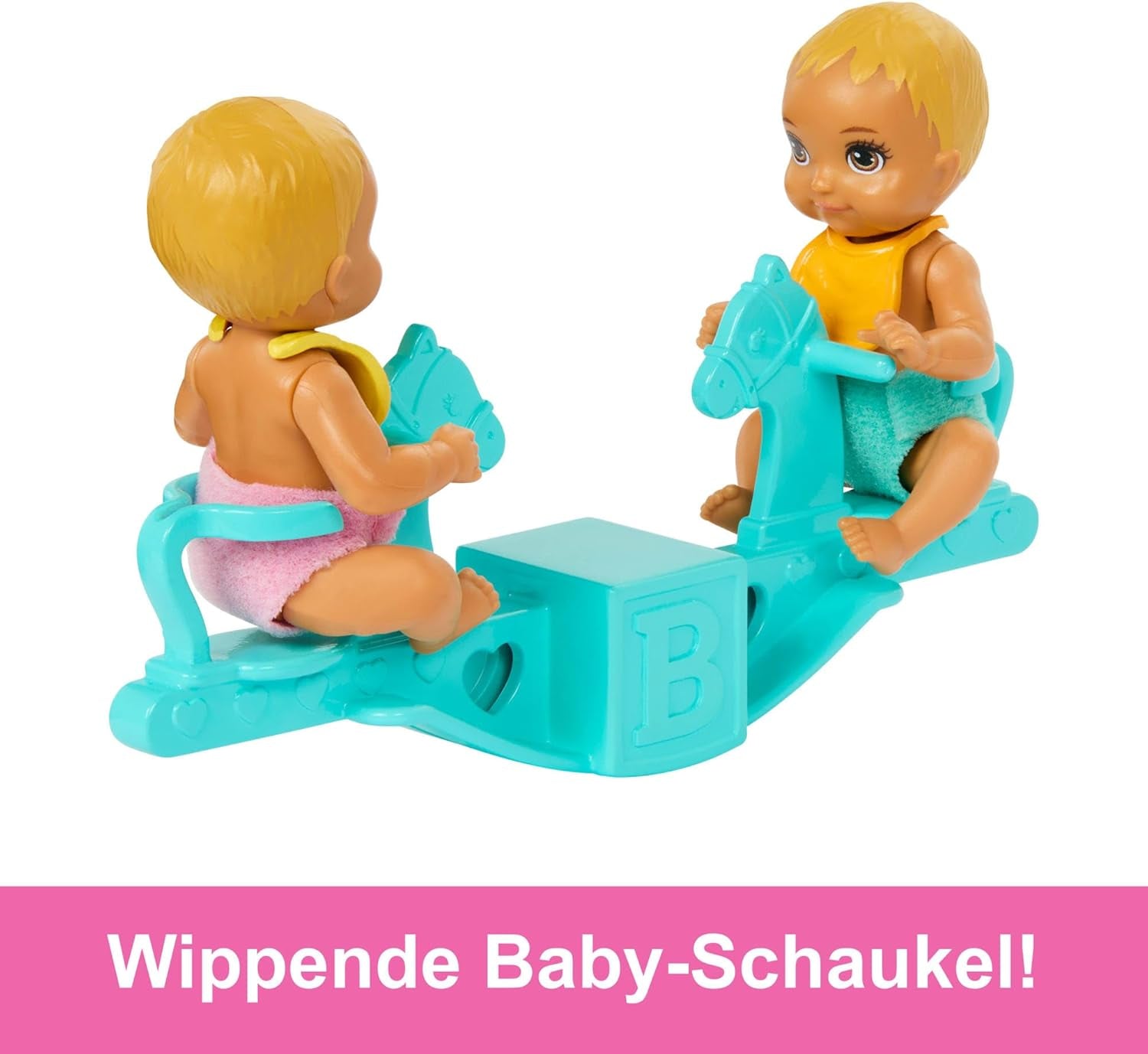 Muñeca Barbie Skipper y guardería con accesorios, incluye muñecos gemelos, 1 cuna, 1 columpio, 1 mecedora y más, HXM99 Naty Shop Dolls