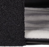 Relaxdays Katzenhöhle, plegable, 3 Liegeplätze, Katzenhaus mit Kratzfläche, HBT: 36,5x112x41 cm, Katzenversteck, negro
