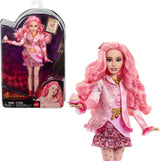 Mattel Disney Descendientes: El ascenso de Red Modepuppe und Accessoires – Bridget, die junge Herzkönigin, mit vom Film inspirierter Kleidung und Cupcake, HWT91