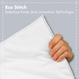 Juego de almohadas básicas Traumnacht Green compuesto por dos almohadas de 80 x 80 cm, certificado Oeko-Tex, producidas según el estándar de calidad alemán Almohadas estándar Naty Shop