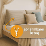 Almohada de plumas, cojín de respaldo, almohada de terciopelo, ancho 70 cm - almohada de lectura para cama, sofá y sofá, almohada de sofá grande, almohada de pared, almohada de sofá, almohada de lectura, almohada de respaldo, gris claro