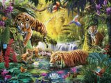 Ravensburger Puzzle 12000696 - Idilio ante el ojo del agua - Puzzle de 1500 piezas para adultos y niños mayores de 14 años, Puzzle con motivo de tigre Puzzle Naty Shop Nuevo diseño