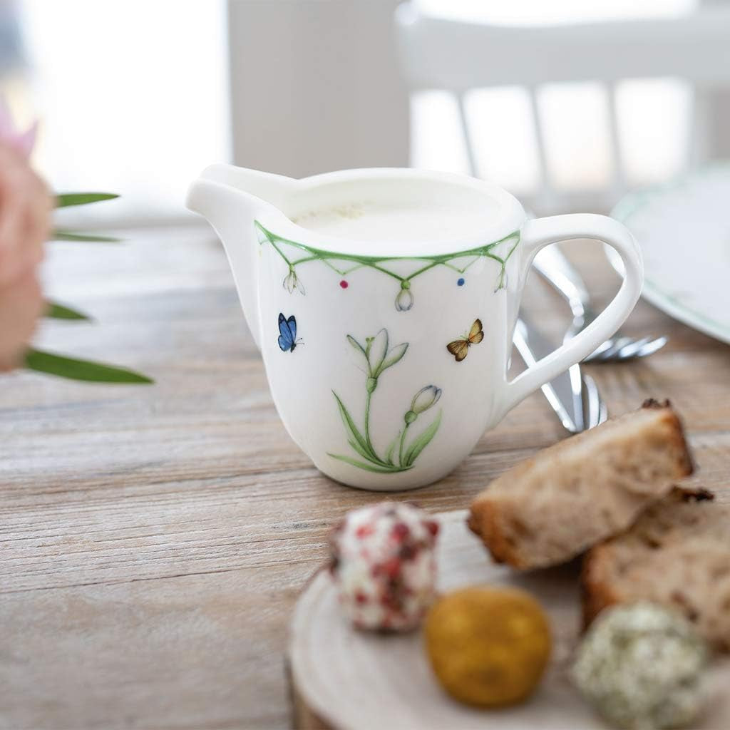 Villeroy & Boch Taza de leche Colorful Spring, 280 ml, Porcelana Premium, Blanco/Multicolor