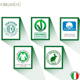 Toallitas íntimas húmedas Organyc, hechas de 100% algodón orgánico certificado, 4 paquetes de 20 toallitas (80 toallitas en total)