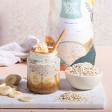 Wholefood Earth - Gachas de Avena Ecológicas 3 kg | Sin OGM | Vegano | Rico en fibra