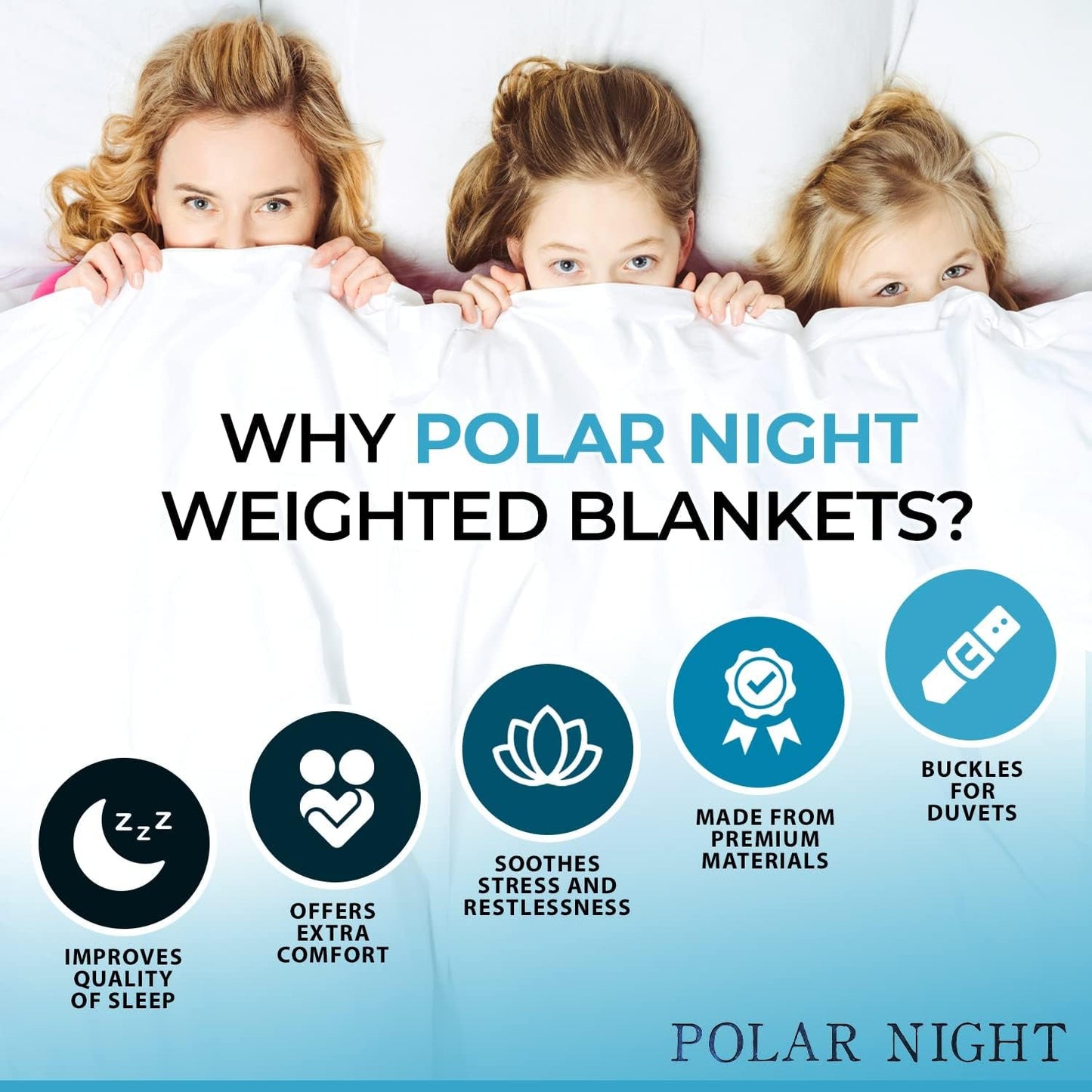 Manta lastrada para adultos Polar Night 150 X 200 Cm, 9 Kg - Manta lastrada para sueño profundo, manta pesada, manta terapéutica fabricada en 100% microfibra, manta relajante Edredón Oeko-Tex® 100 Camas y Mantas Estándar Polar Night