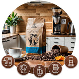 Juego de café en grano 3x1kg 3000g | Guaxupé brasileño | Café brasileño | Café especial | Recién frito | Panadería de café artesanal.